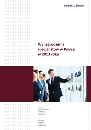 Wynagrodzenia specjalistów w Polsce w 2013 roku