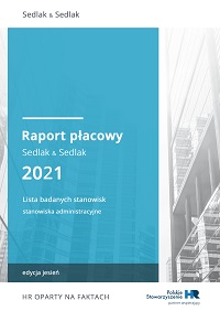 Raport płacowy Sedlak & Sedlak 2021 - jesień - stanowiska administracyjne