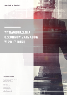 Wynagrodzenia członków zarządów w 2017 roku