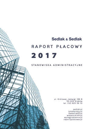 Raport płacowy Sedlak & Sedlak 2017 – stanowiska administracyjne