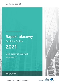 Raport płacowy Sedlak & Sedlak 2021 - jesień - stanowiska IT