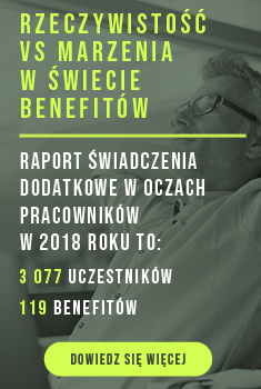 Świadczenia dodatkowe w oczach pracowników w 2018 roku